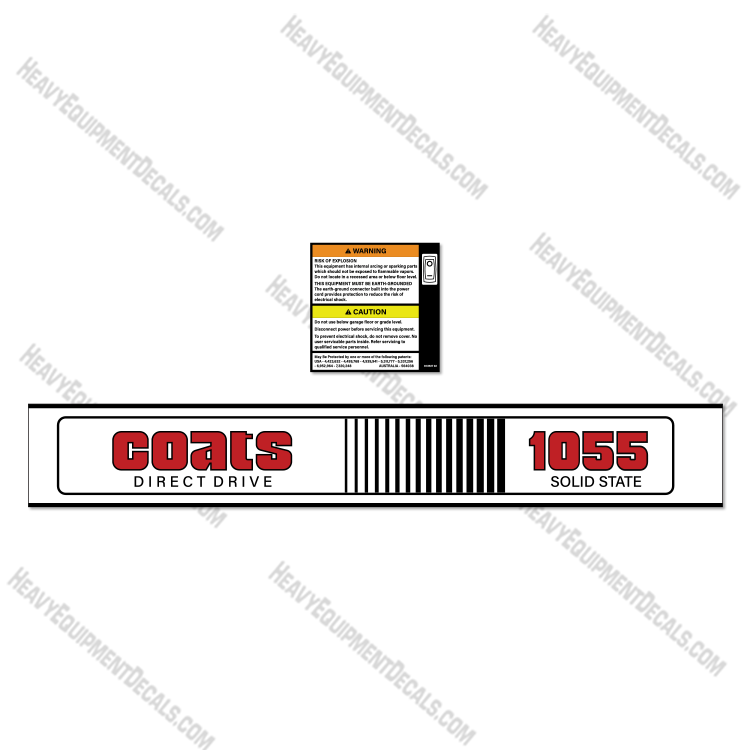 Fits Coats 1055 Decal Kit Tire Balancer 1055, decal kit