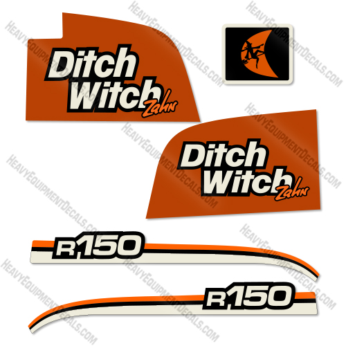 Fits Ditch Witch R150 Decal Kit Trencher 