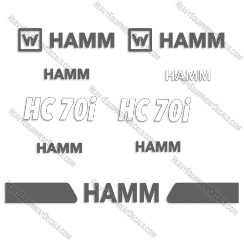 Fits HAMM H70i Decal Kit Vibratory Roller 70i, decals, h70, ham