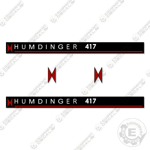 Fits Humdinger 417 Decal Kit Pull Scraper decal kit