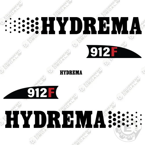 Fits Hydrema 912F Decal Kit Dump Truck 912, decal kit