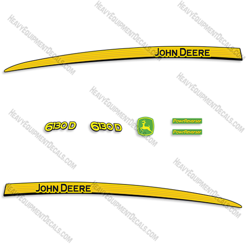 Fits John Deere 6130D Decal Kit Tractor 6130, decals, 6130-d