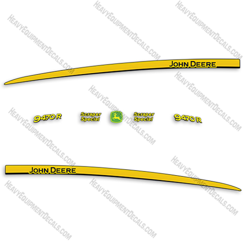 Fits John Deere 9470R Decal Kit Tractor decal kit, decals, r, 9470-r, 9470