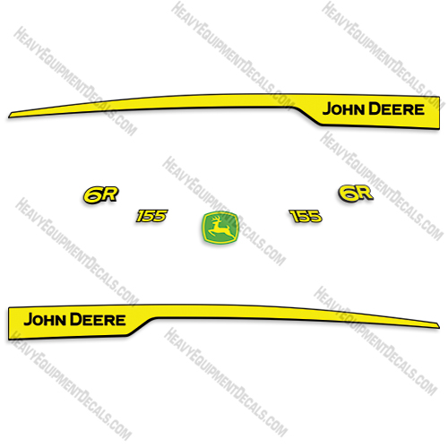 Fits John Deere 6R-155 Decal Kit Tractor decal kit, decals, 6r155, 