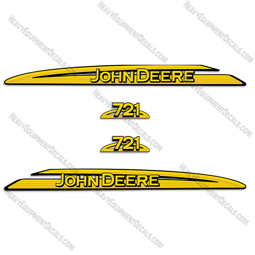 Fits John Deere 721 Decal Kit Loader Attachment decal kit, 721, decals