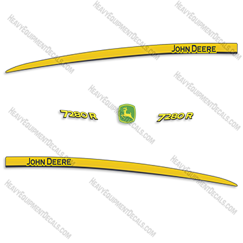 Fits John Deere 7280R Decal Kit Tractor decal kit, decals, r, 7280