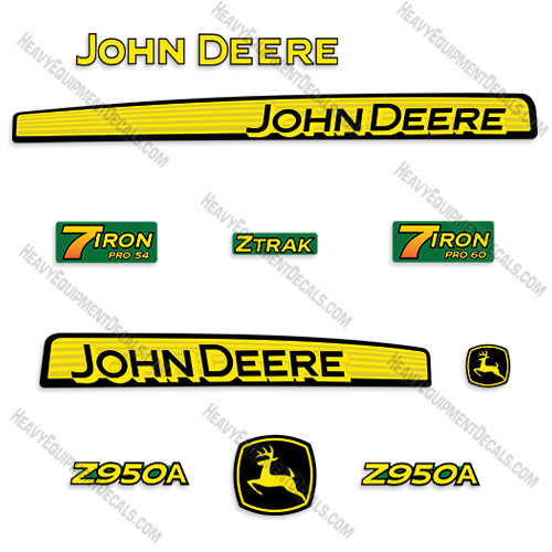 Fits John Deere Z950A Decal Kit Riding Mower 950, 950a, decal kit, z950, z950a
