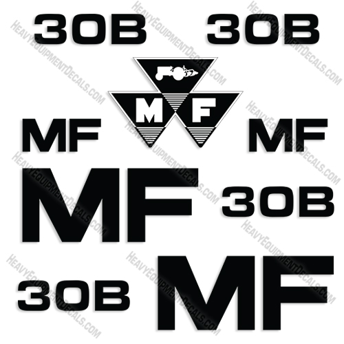 Fits Massey Ferguson 30B Decal Kit Tractor decals, ferguson, massey, massey-ferguson, 30