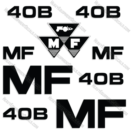 Fits Massey Ferguson 40B Decal Kit Tractor decals, ferguson, massey, massey-ferguson, 40