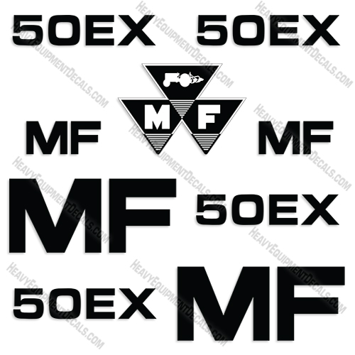 Fits Massey Ferguson 50EX Decal Kit Tractor decals, ferguson, massey, massey-ferguson, 50