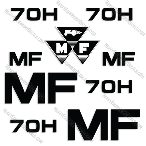 Fits Massey Ferguson 70H Decal Kit Tractor decals, ferguson, massey, massey-ferguson. 70