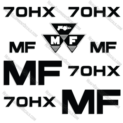Fits Massey Ferguson 70HX Decal Kit Tractor decals, ferguson, massey, massey-ferguson, 70