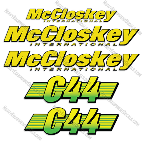 Fits McCloskey International C44 Decal Kit - Crusher decals, c-44, 44