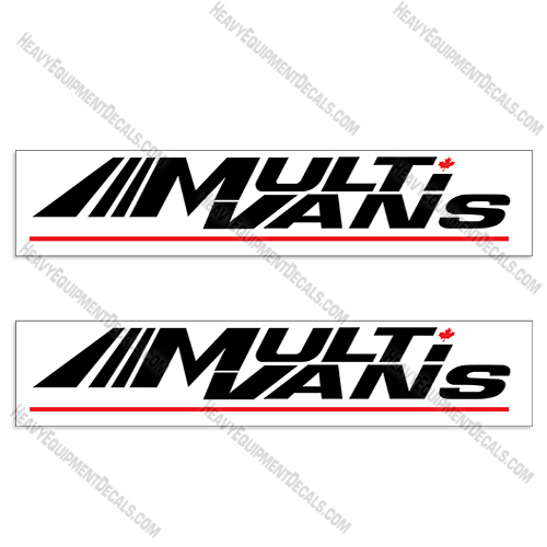 Fits Multi Vans Trailer Decal Kit decals, multivans