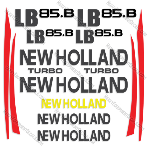 Fits New Holland LB 85.B Decal Kit Backhoe Loader 85, b, decals, lb, 85b