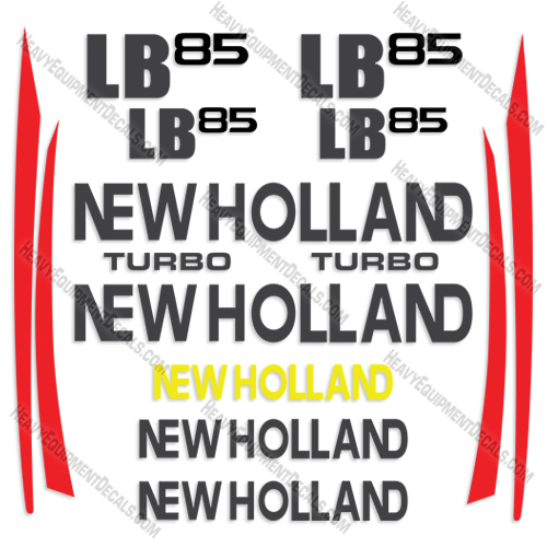 Fits New Holland LB 85 Decal Kit Backhoe Loader 85, b, decals, lb