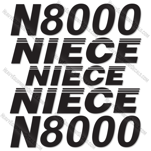 Fits Niece N8000 Decal Kit Water Truck 