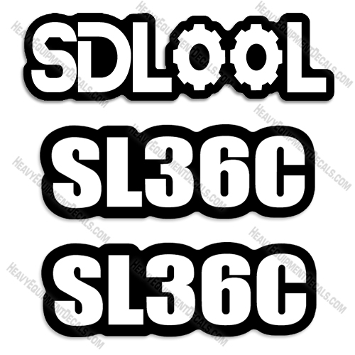 Fits SDLOOL SL36C Decal Kit Mini Skid Steer Loader decal kit, decals, sl, 36, 36c, sl36, sl36-c