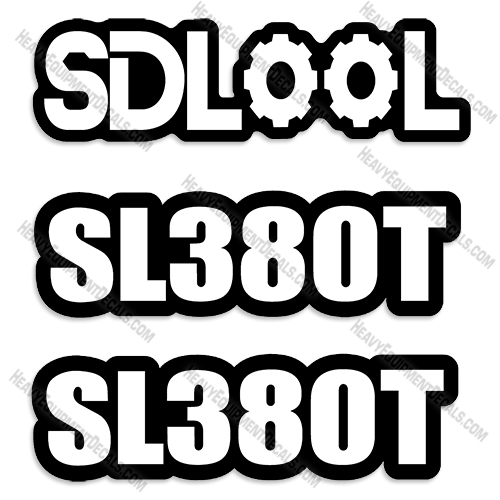 Fits SDLOOL SL380T Decal Kit Mini Skid Steer Loader decal kit, decals, sl, 380, 380t, sl380, sl380-t