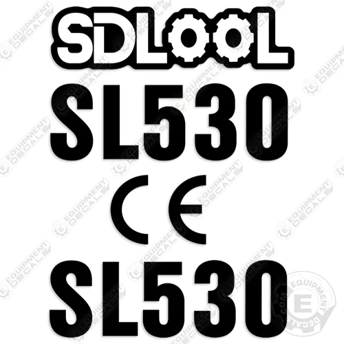 Fits SDLOOL SL530 Decal Kit Mini Skid Steer Loader decal kit, decals, sl, 530