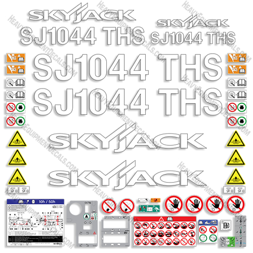 Fits SkyJack SJ1044THS Decal Kit Telehandler (FULL KIT) 1044, 1044ths, sj1044, sj1044th, sky-jack, skyjack