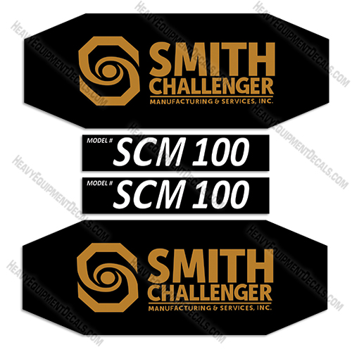 Fits Smith Challenger SCM 100 Decal Kit Sweeper Attachment decal kit, scm100. decals
