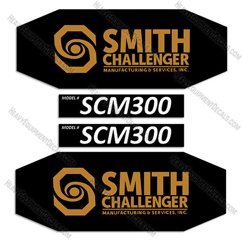 Fits Smith Challenger SCM 300 Decal Kit Sweeper Attachment decal kit, scm300. decals