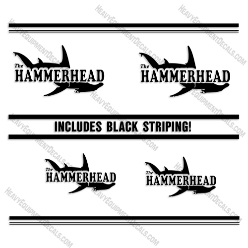 Fits The Hammer Head Trailer Decal Kit decal kit, decals, hammerhead