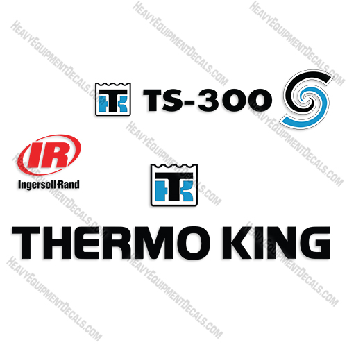 Fits Thermo King TS-300 Decal Kit Trailer Refrigeration System decals, thermo King, 300