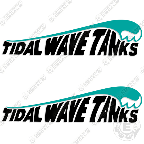 Fits Tidal Wave Tanks Decal Kit Water Truck decals, tank