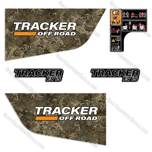 Fits Tracker Off Road EViS Decal Kit ATV off-road, offroad, decals, atc, ev. is