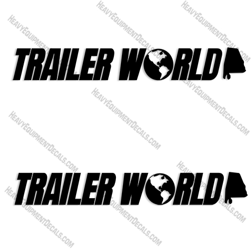 Fits Trailer World Trailer Decal Kit 37" Wide decals
