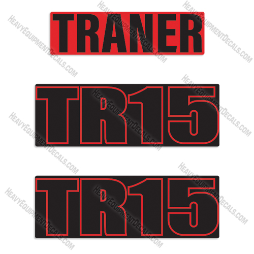 Fits Traner TR15 Decal Kit Fork Lift tr, 15, forklift, decals, decal kit,