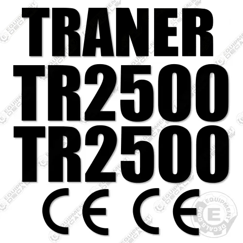 Fits Traner TR2500 Decal Kit Tandem Roller 3000, decal kit, ham, hamm, tr2500