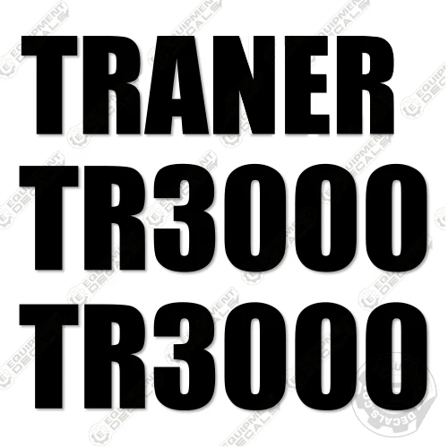 Fits Traner TR3000 Decal Kit Tandem Roller 3000, decal kit, ham, hamm, tr3000