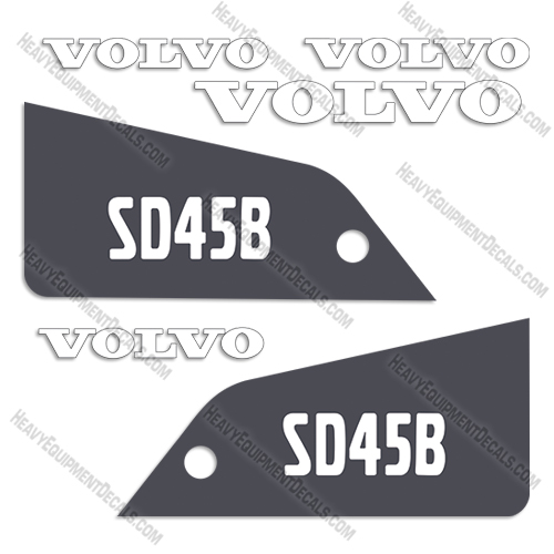 Fits Volvo SD45B Decal Kit Roller 45, decal kit, sd, sd45, 45b, decals