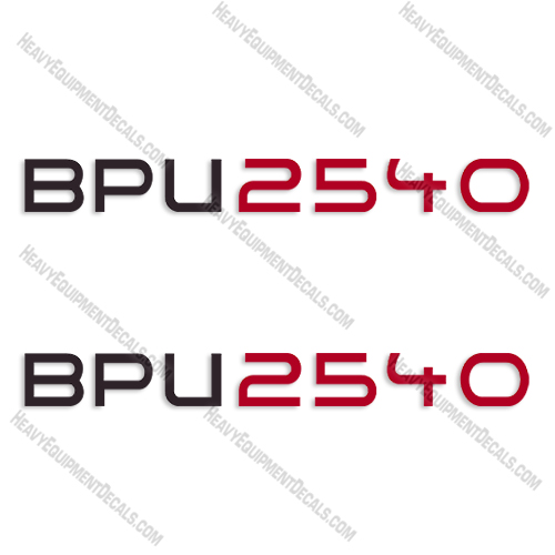 Fits Wacker Neuson BPU2540 Decal Kit Vibratory Plate 2540, bpu, decals