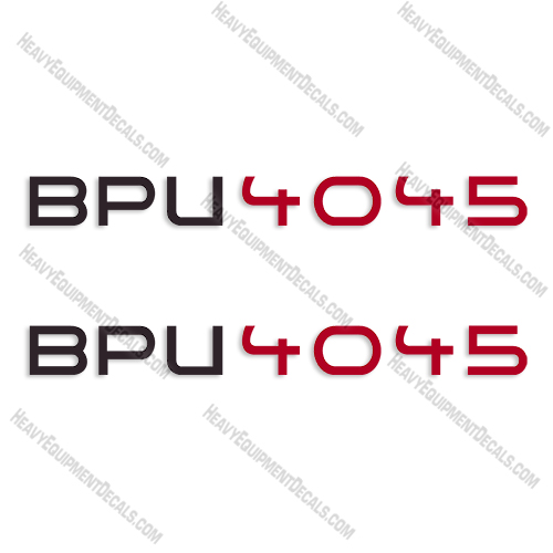 Fits Wacker Neuson BPU4045 Decal Kit Vibratory Plate 4045, bpu, decals