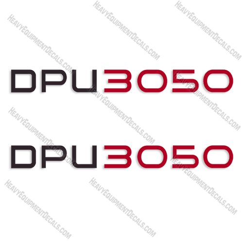 Fits Wacker Neuson DPU3050 Decal Kit Vibratory Plate 3050, dpu, decals