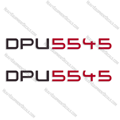 Fits Wacker Neuson DPU5545 Decal Kit Vibratory Plate 5545, dpu, decals