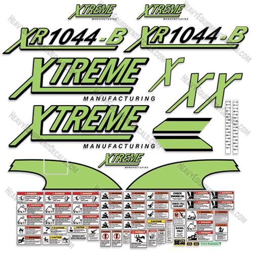 Fits Xtreme XR1044-B Decal Kit Telehandler  1044, decal kit, xr, xr-1044-B, xr1044-B,1044-B 