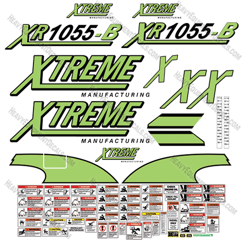 Fits Xtreme XR1055-B Decal Kit Telehandler   1055, decal kit, xr, xr-1055-B, xr1055-B,1055-B 