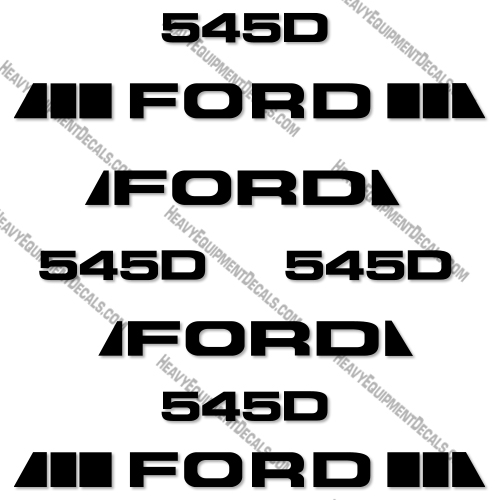 Ford 545D Tractor Decal Kit 