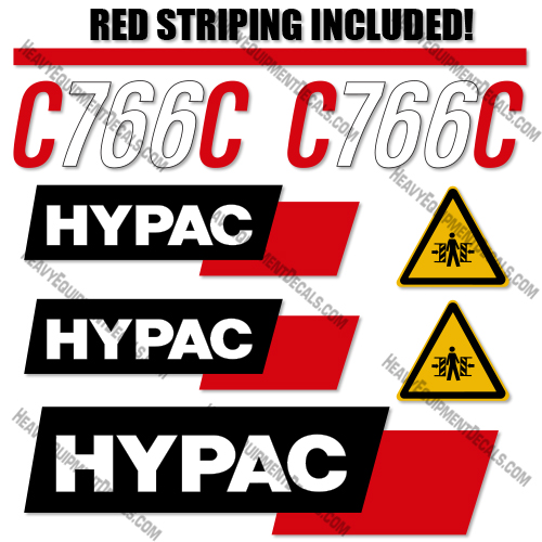 Hypac C766C Roller Decal Kit 