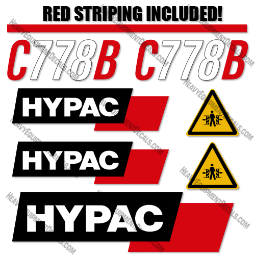 Hypac C778B Roller Decal Kit 
