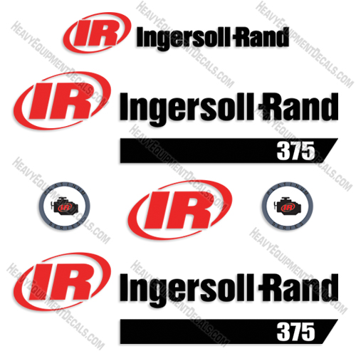 Ingersoll-Rand XP375 Platinum Decal Kit Compressor decal kit, decals, xp, 375