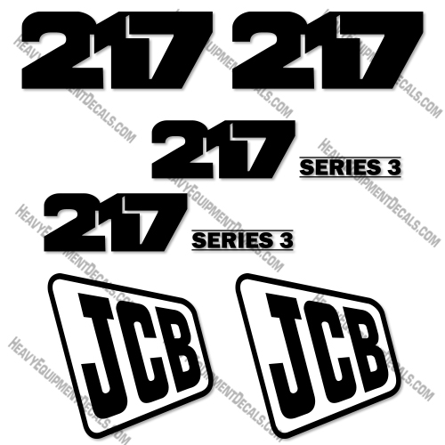 JCB 217 Backhoe Decal Kit 