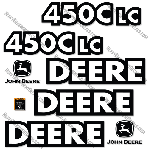 John Deere 450C LC Excavator Decal Kit INCR10Aug2021