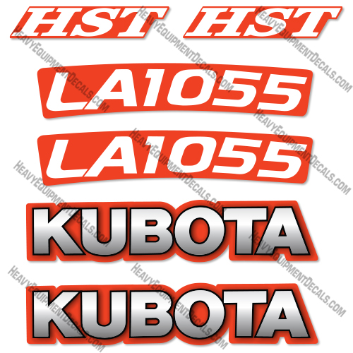 Kubota LA1055 Loader Arms Decal Kit 