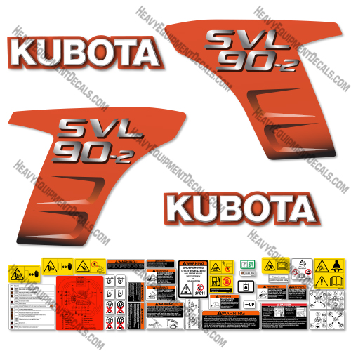 Kubota SVL 90-2 Decal Kit 